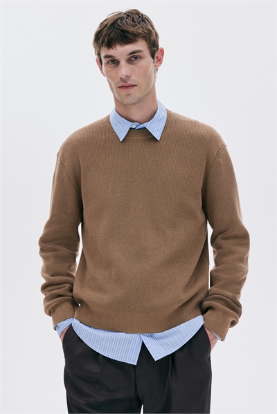 Джемпер с ребристой вязкой Regular Fit 1286505005