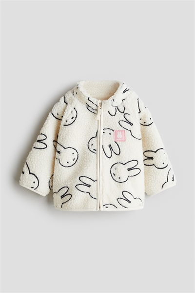 Плюшевый жакет с принтом 1304125001