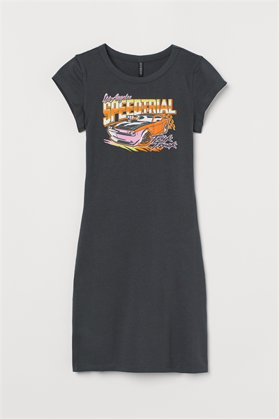 Короткое платье с принтом 0979577001