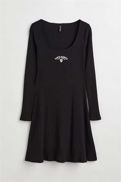 Платье из ребристого джерси 1137565001