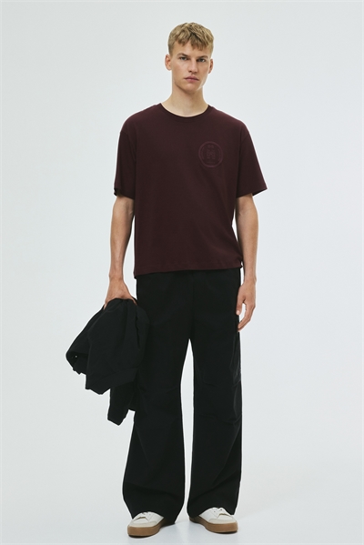 Футболка свободного кроя с принтом 1227157042