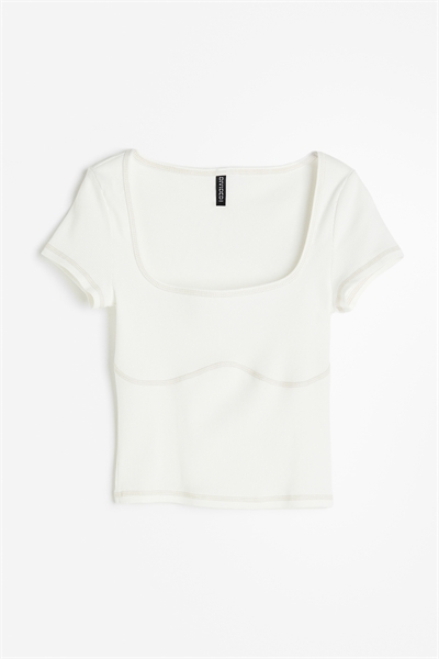 Трикотажный топ с швами flatlock 1163108002