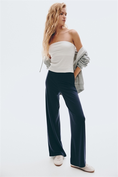 Широкие брюки из джерси 1261501005