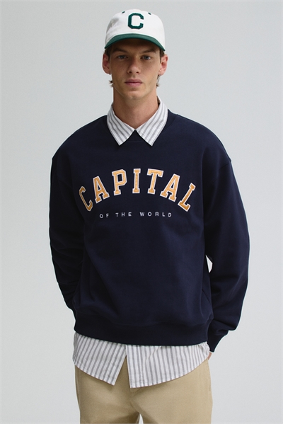 Толстовка свободного кроя артикул 1300653002