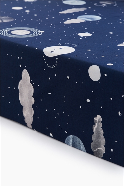 Простыня на резинке из хлопка с принтом 1028613031