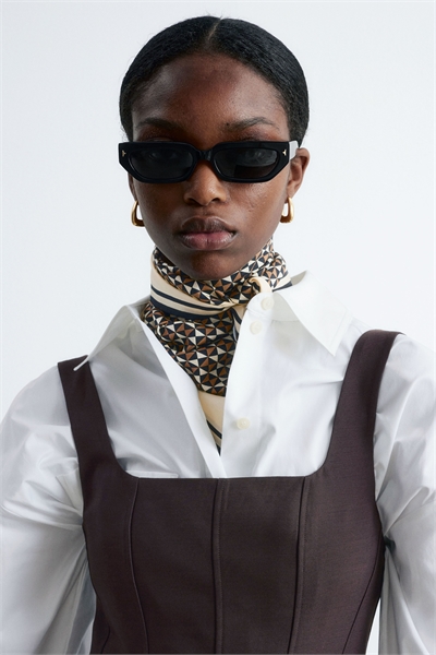 Квадратный шелковый шарф с графическим принтом 1315596001