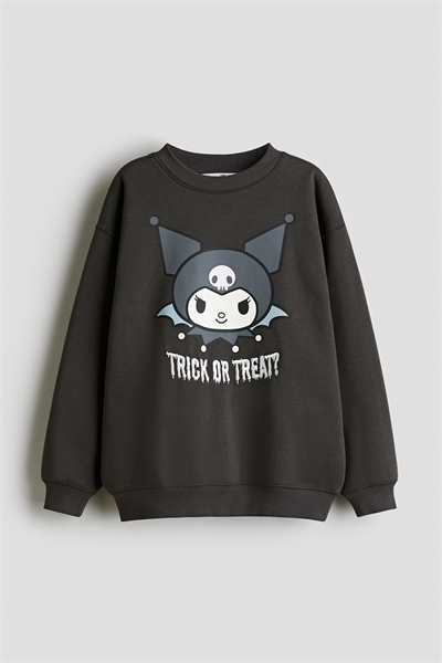 Толстовка оверсайз с принтом и мотивом 1305494003