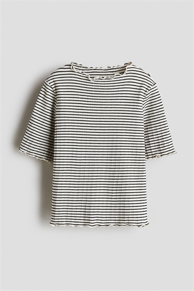 Топ из ребристого хлопка 1321559003