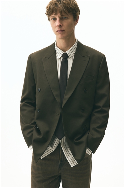 Двубортный пиджак Relaxed Fit 1291540002