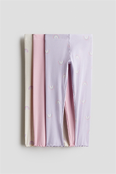 Леггинсы из ребристого хлопка 3 шт. 1247932008