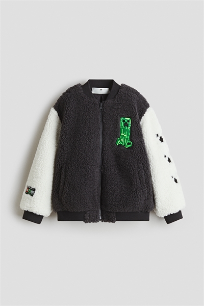 Куртка-бомбер из тедди 1294872001
