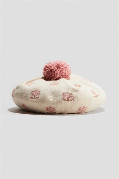 Берет из жаккардовой вязки 1308676001