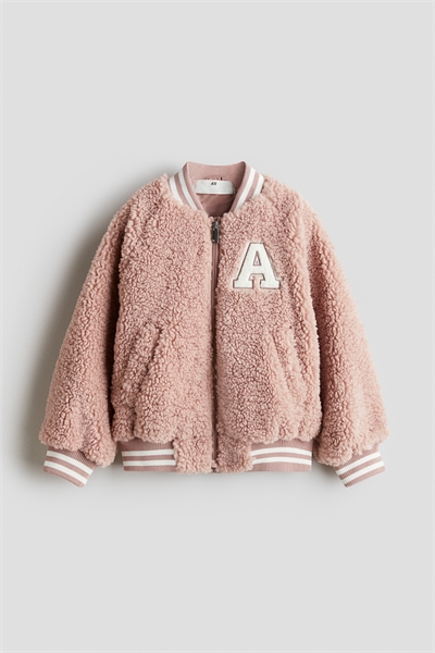 Куртка-бомбер из тедди 1305449001