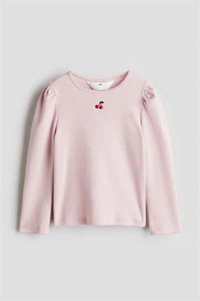 Топ из джерси с отделкой пико 1314453003