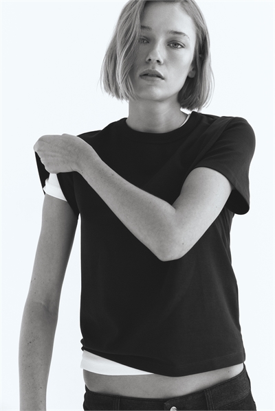 Хлопковая футболка 1264833017