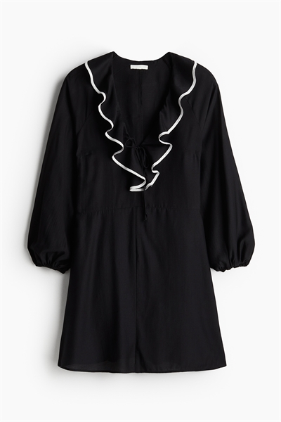 Платье с отделкой воланами 1255973003