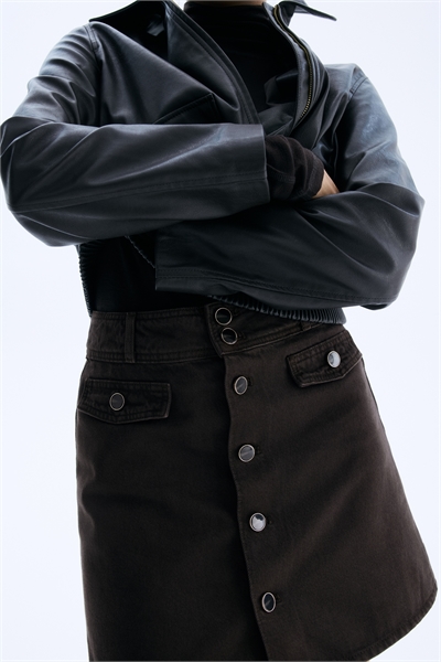 Джинсовая мини-юбка A-line 1303732003