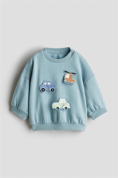 Толстовка с мотивом и матовой изнанкой 1296500008