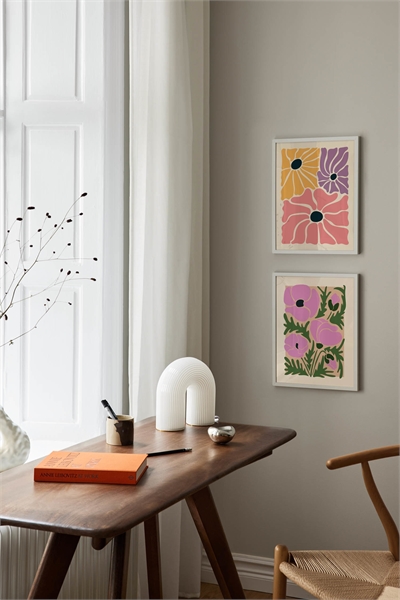 Плакат с фиолетовыми маками 1201640001