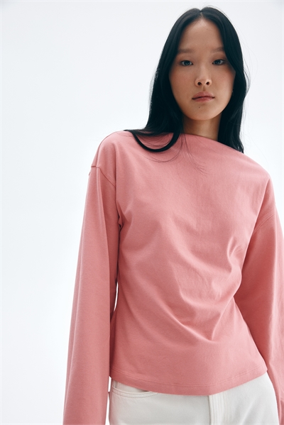 Хлопковый топ с вырезом-лодочкой 1301320001