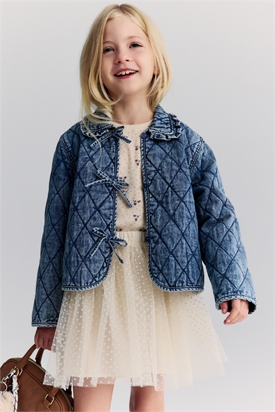 Стеганая джинсовая куртка 1304821001