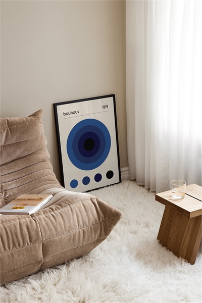 Синий постер Баухаус 1011012001