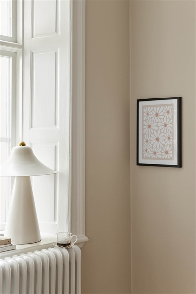 Постер с бежевым цветочным полем 1201630001