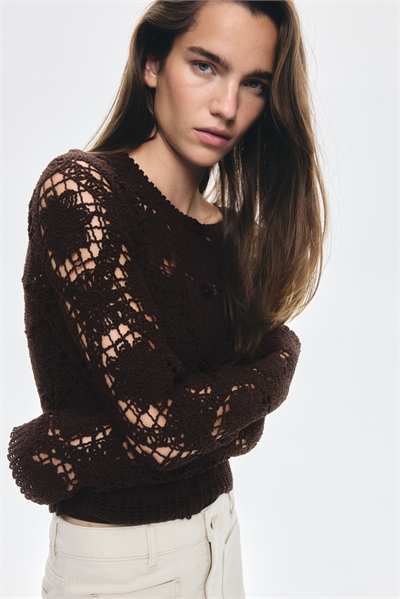 Кардиган из вязаного трикотажа 1315423001