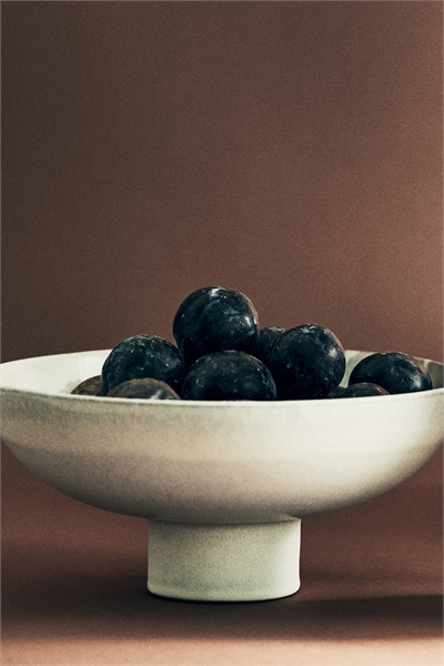 Глазурованная сервировочная чаша ручной работы 1299965001