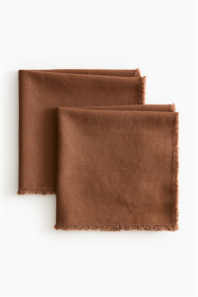 Салфетки из льняного бленда в упаковке по 2 штуки артикул 1289351002