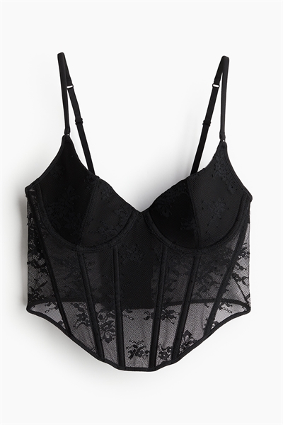 Кружевное бюстье с мягкими чашечками 1247056001