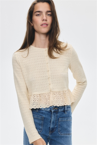 Кардиган с пеплумом 1301073001