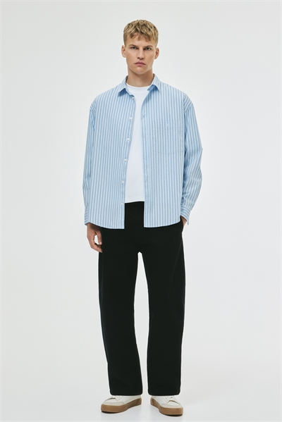 Рубашка из поплина свободного покроя 1289798002