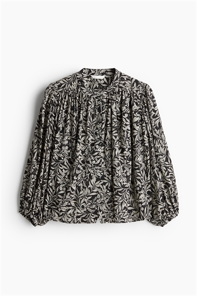 Блузка с воздушными рукавами 1239276004