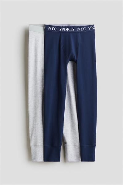 Хлопковые лонгджонсы в упаковке из 2 штук 1288474001