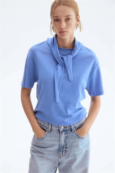 Топ с воротником-шарфом 1303393003