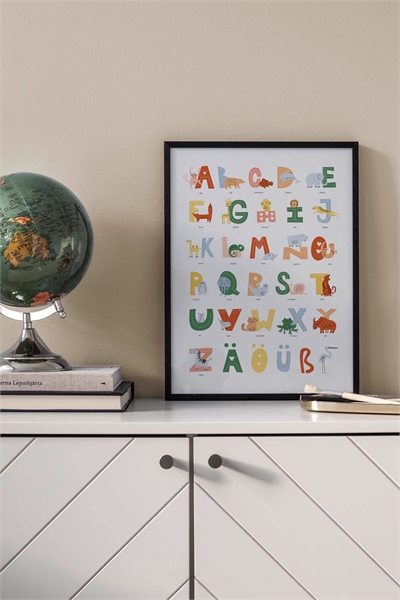 Плакат с немецким алфавитом 1210534001