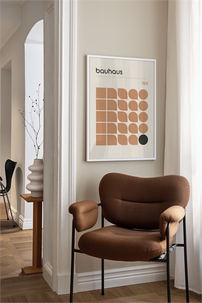 Оранжевый плакат Баухаус 1010951001