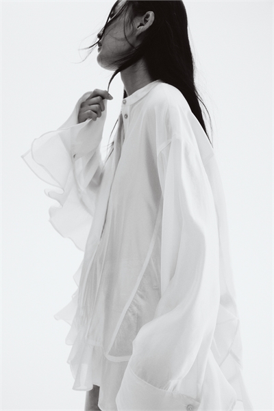 Блузка с воланами 1301442002