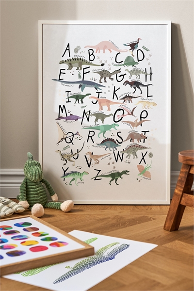Плакат Dino Abc 1052808001