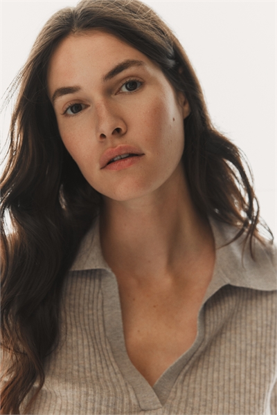 Рубашка-поло из ребристого трикотажа 1295843002