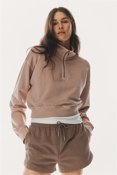 Толстовка на молнии с постиранным видом 1299298001