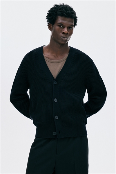 Кардиган с ребристой вязкой Regular Fit 1303061003