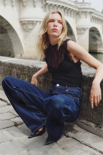 Топ с кружевными деталями 1311635001