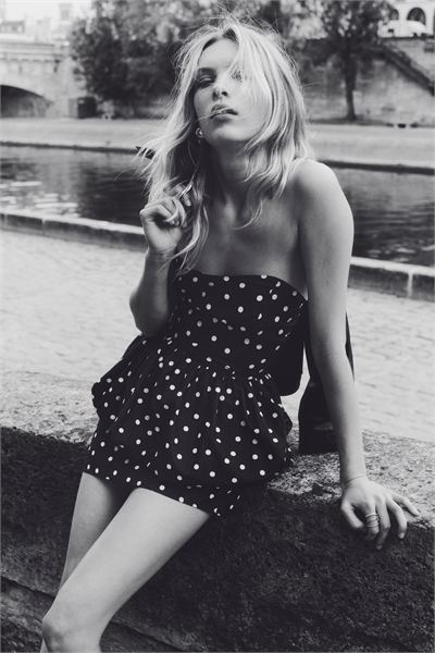 Платье-бандо с пеплумом 1317854001