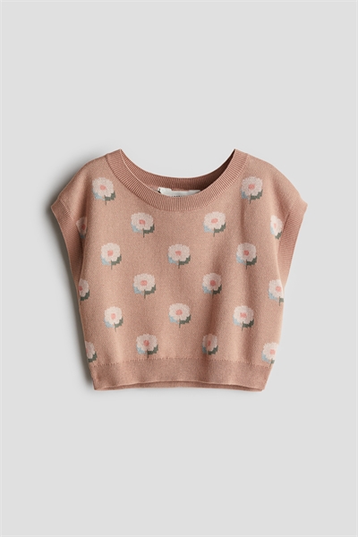 Свитер-жилет из жаккардового трикотажа 1244256001