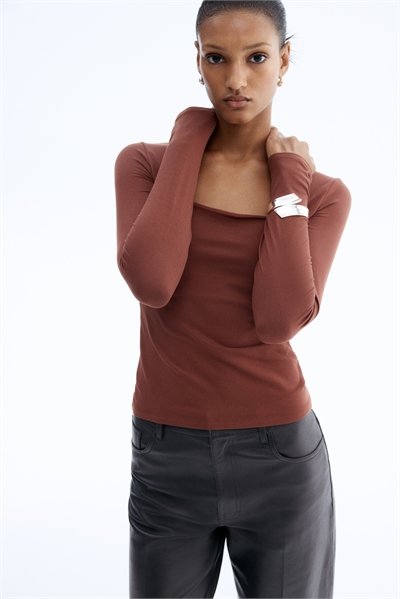 Лонгслив из джерси 1089811036