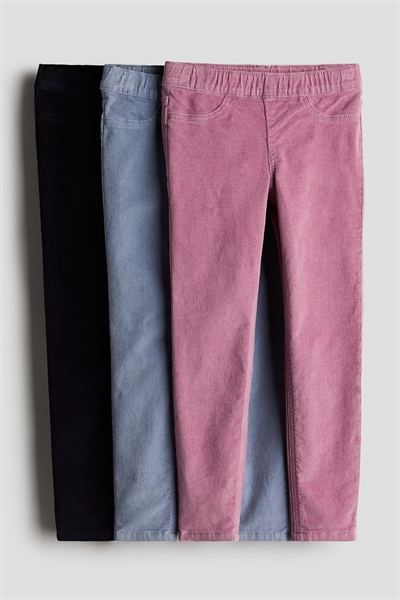 Вельветовые джеггинсы 3 шт. 1228539003