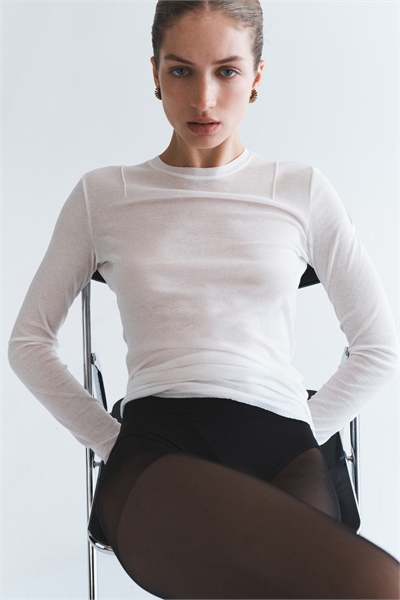 Топ из хлопка пима 1299561002