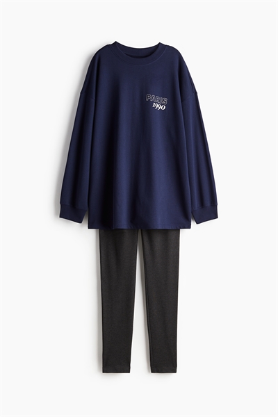 Пижама с принтом 1247290001